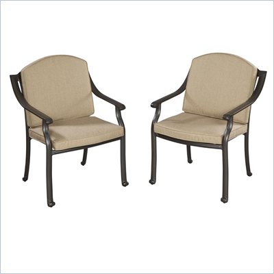 Home Styles Covington Cushioned Arm Chair Pair
