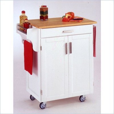 Home Styles Furniture White Kitchen Cart