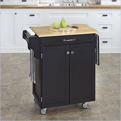Home Styles Furniture Black Kitchen Cart