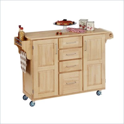 Home Styles Furniture Kitchen Cart in Natural Finish