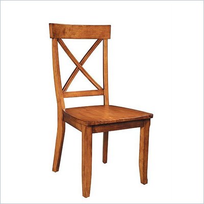 Home Styles Furniture Wood Side Chair in Oak Finish (Set of 2)