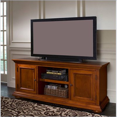Home Styles Furniture Homestead Wood LCD/Plasma TV Stand in Distressed Warm Oak