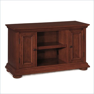 Home Styles Homestead TV Stand in Distressed Warm Oak Finish