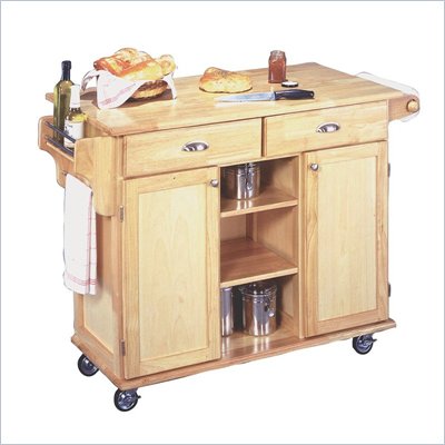 Home Styles Furniture Napa Kitchen Cart in Natural Finish