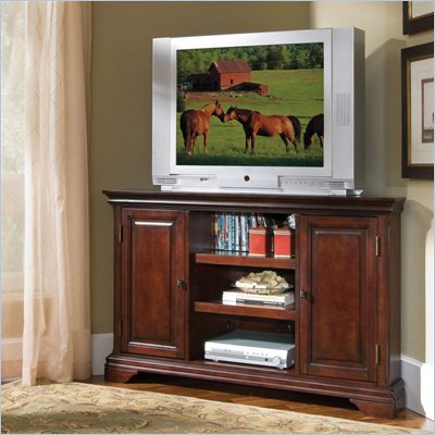Home Styles Lafayette Corner Entertainment TV Stand in Cherry