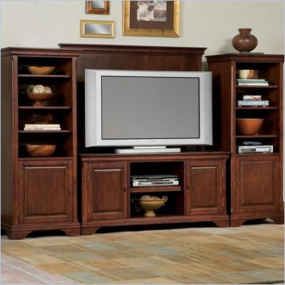 Wooden Entertainment Centers on Lafayette Lcd Plasma Wood Entertainment Center Set In Cherry 5537 44