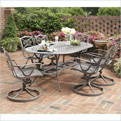 Home Styles Malibu Dining Set in Rust Finish