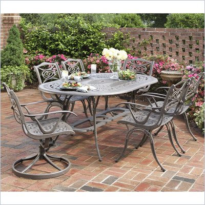Home Styles Malibu Dining Set in Rust Finish
