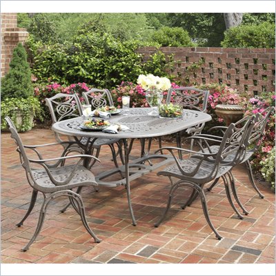 Home Styles Malibu Dining Set in Rust Finish