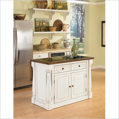 Home Styles Monarch Kitchen Island with Granite Top