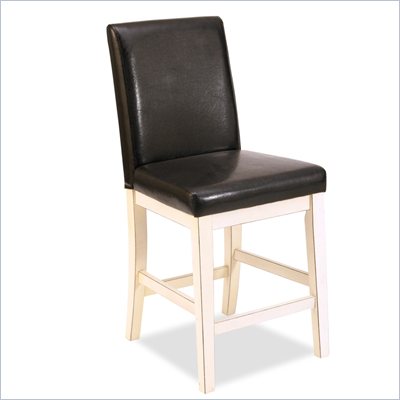 Home Styles Nantucket Bar Stool in Distressed White