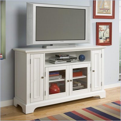 Home Styles Naples Entertainment Credenza in White