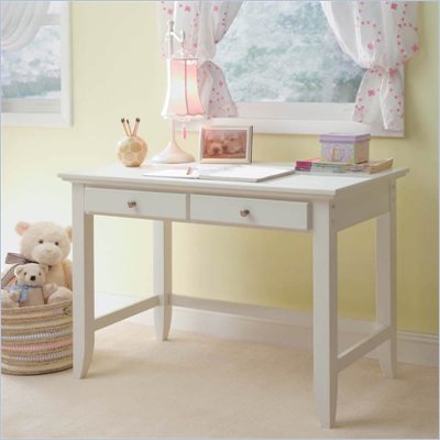 Home Styles Naples Student Desk in White Finish
