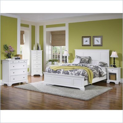 Bedroom Furniture Styles on Home Styles Naples Queen Panel Bed 3 Piece Bedroom Set In White 5530