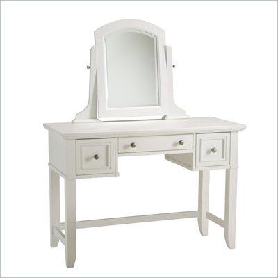 Home Styles Naples Vanity Table in White Finish