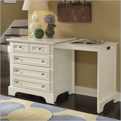 Home Styles Naples Expand-a-Desk in White Finish