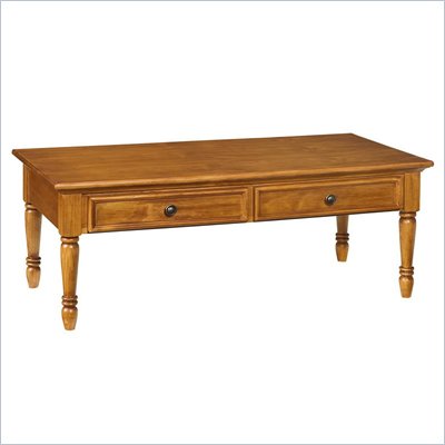 Home Styles Furniture Ponderosa Rectangle Wood Cocktail Table in Pine Finish