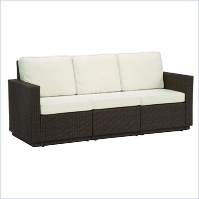 Home Styles Riviera Three Seat Sofa in Stone