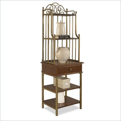 Home Styles St. Ives Media/Audio Pier Cabinet in Cinnamon Cherry 
