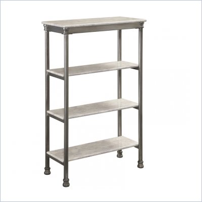 Home Styles The Orleans Four Tier Shelf in Gray and Marble