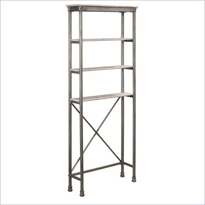 Home Styles The Orleans Over the Commode Stand in Gray and Marble