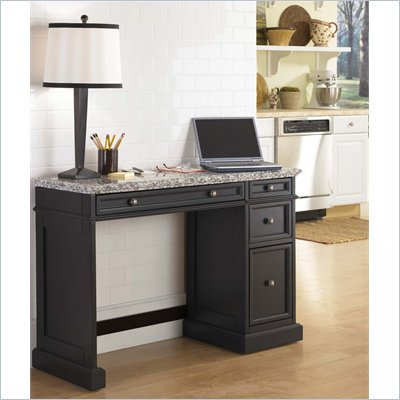 Home Styles Traditions Utility Desk with Salt & Pepper Granite Top