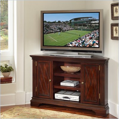 Home Styles Windsor Corner Entertainment TV Stand in Windsor Cherry