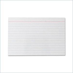 Sparco Ruled Index Card