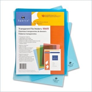 Sparco Transparent File Holder