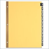 Sparco Leather Monthly Tab Index