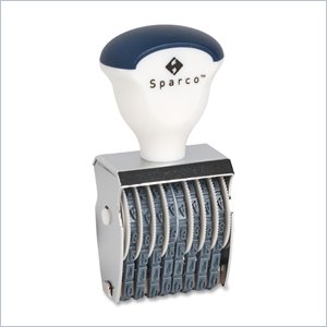 Sparco Rubber Number Stamp