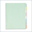ADD TO YOUR SET: Sparco Laminated Write-On Erasable Tab Indexes