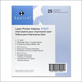 Sparco Punched Laser Index Divider