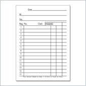 Sparco Carbonized-Back Sales Book