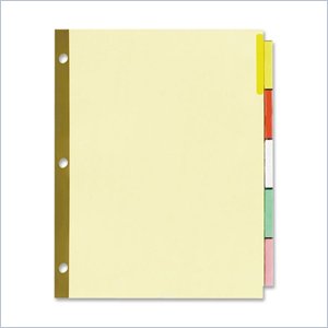Sparco Premium Reinforced Insertable Tab Index