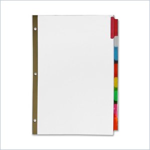 Sparco Premium Reinforced Insertable Tab Index