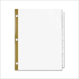 Sparco Premium Reinforced Insertable Tab Index