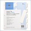 ADD TO YOUR SET: Sparco Ring Binder Pocket Tab Divider