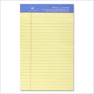 Sparco Premium Grade Jr Legal Ruled Pads