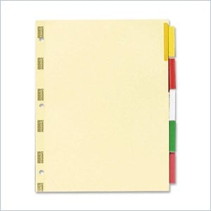 Sparco Ring Binder Index Divider