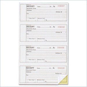Sparco Receipt Book