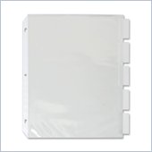 Sparco Top Loading Sheet Protectors with Index Tab