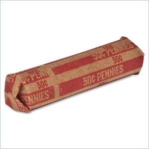 Sparco Flat $.50 Pennies Coin Wrapper