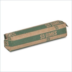 Sparco Flat $5.00 Dimes Coin Wrapper