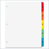 Sparco Quick Index Divider with Table Of Contents Page