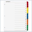 ADD TO YOUR SET: Sparco Quick Index Divider with Table Of Contents Page