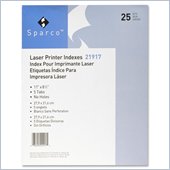 Sparco Punched Laser Tab Divider