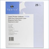 Sparco Laser Printer Index Divider