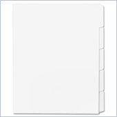 Sparco Straight Collated Index Dividers
