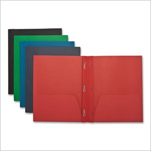 Sparco Two Pocket Report Covers With Fasteners